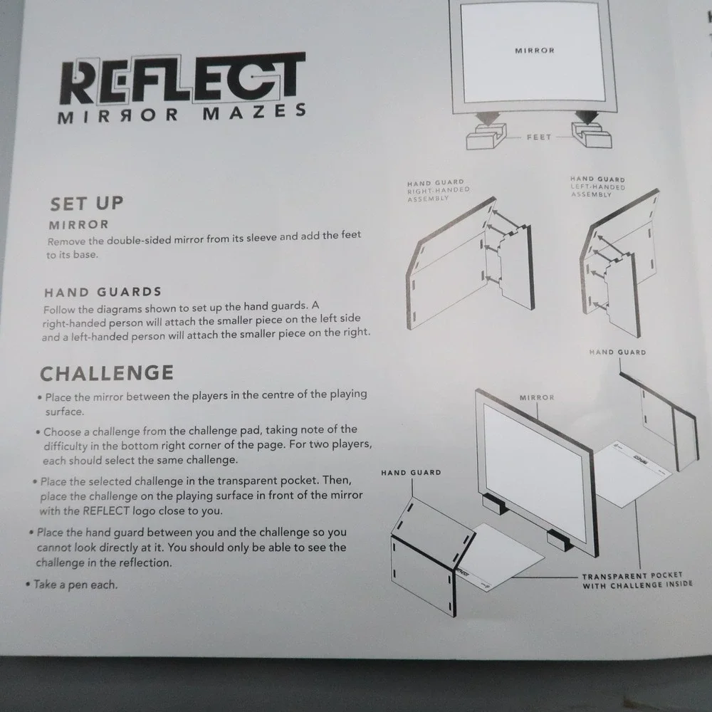 Professor Puzzle Reflect: Mirror Mazes Competitive game Open Box 1-2 Players
